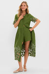 Fern Floral Eyelet Pilar Dress and Short Set