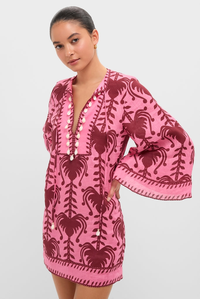 Pink and Cherry Wild Savannah Tunic Dress | Johanna Ortiz