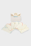 Mixed Colors Scalloped Ecru Cards and Envelopes