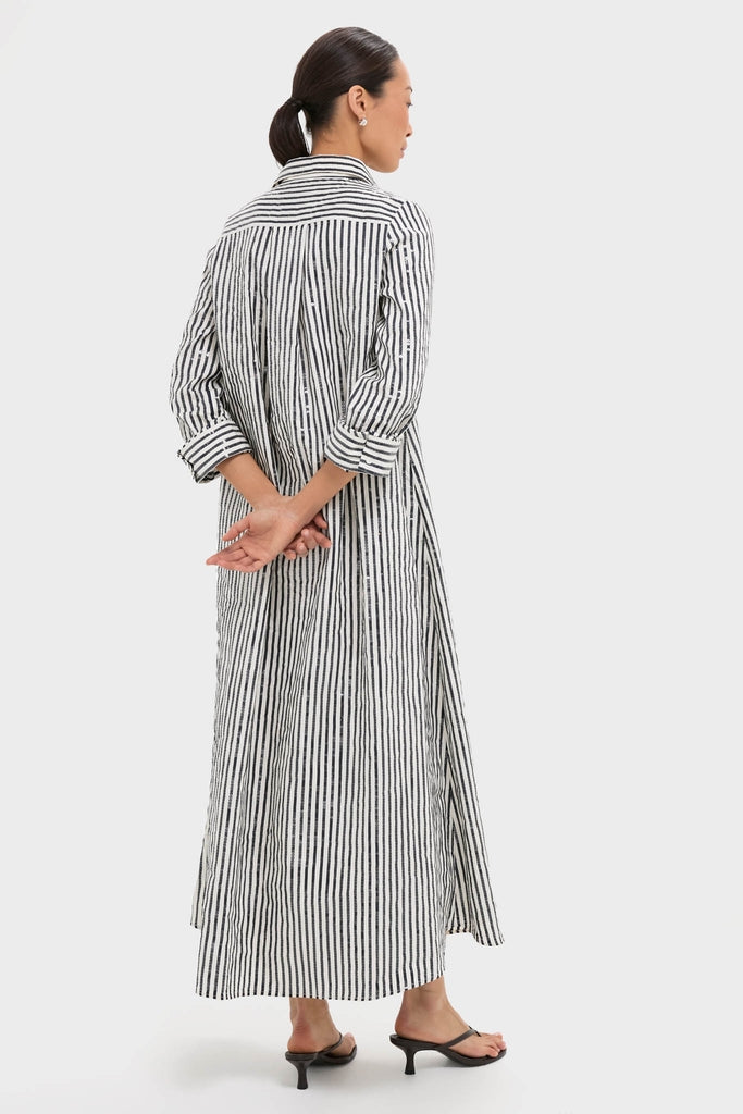 Indigo and White Jennys Gown
