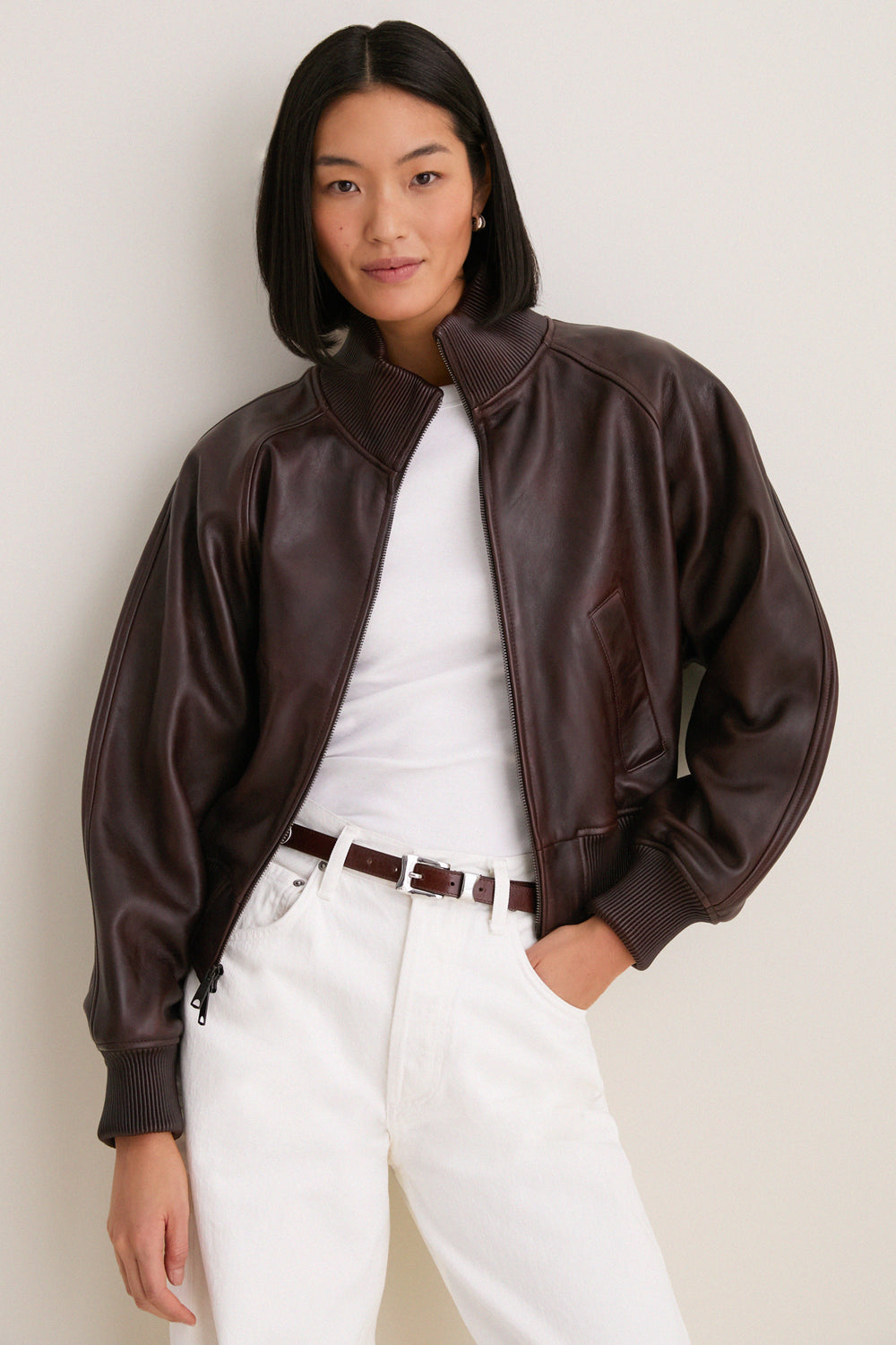 Brown Sheep Skin Leather Jacket