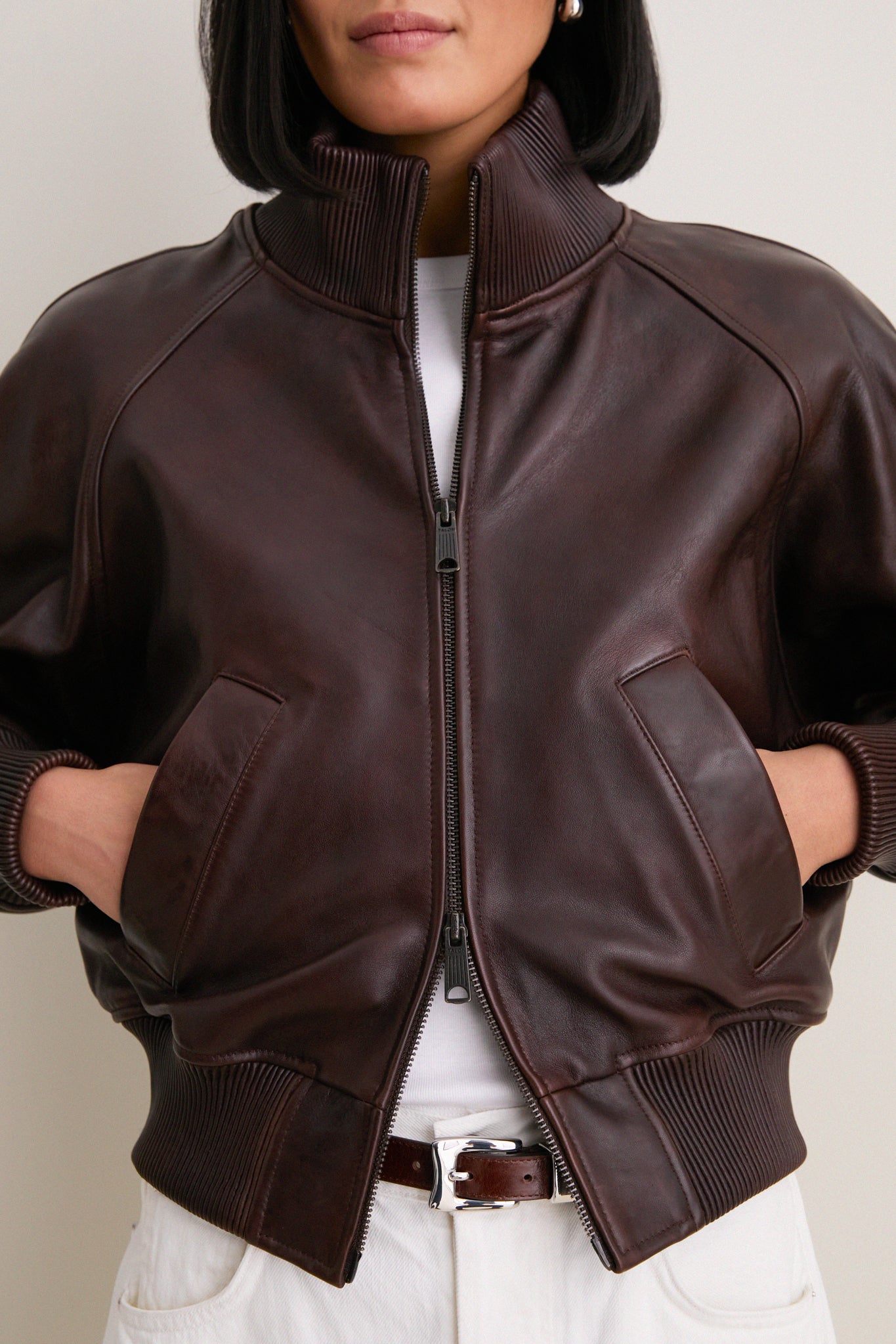 Brown Sheep Skin Leather Jacket