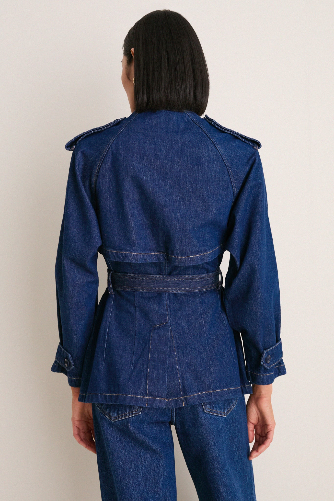 Hillsten Wash Rigid Denim Woven Field Jacket