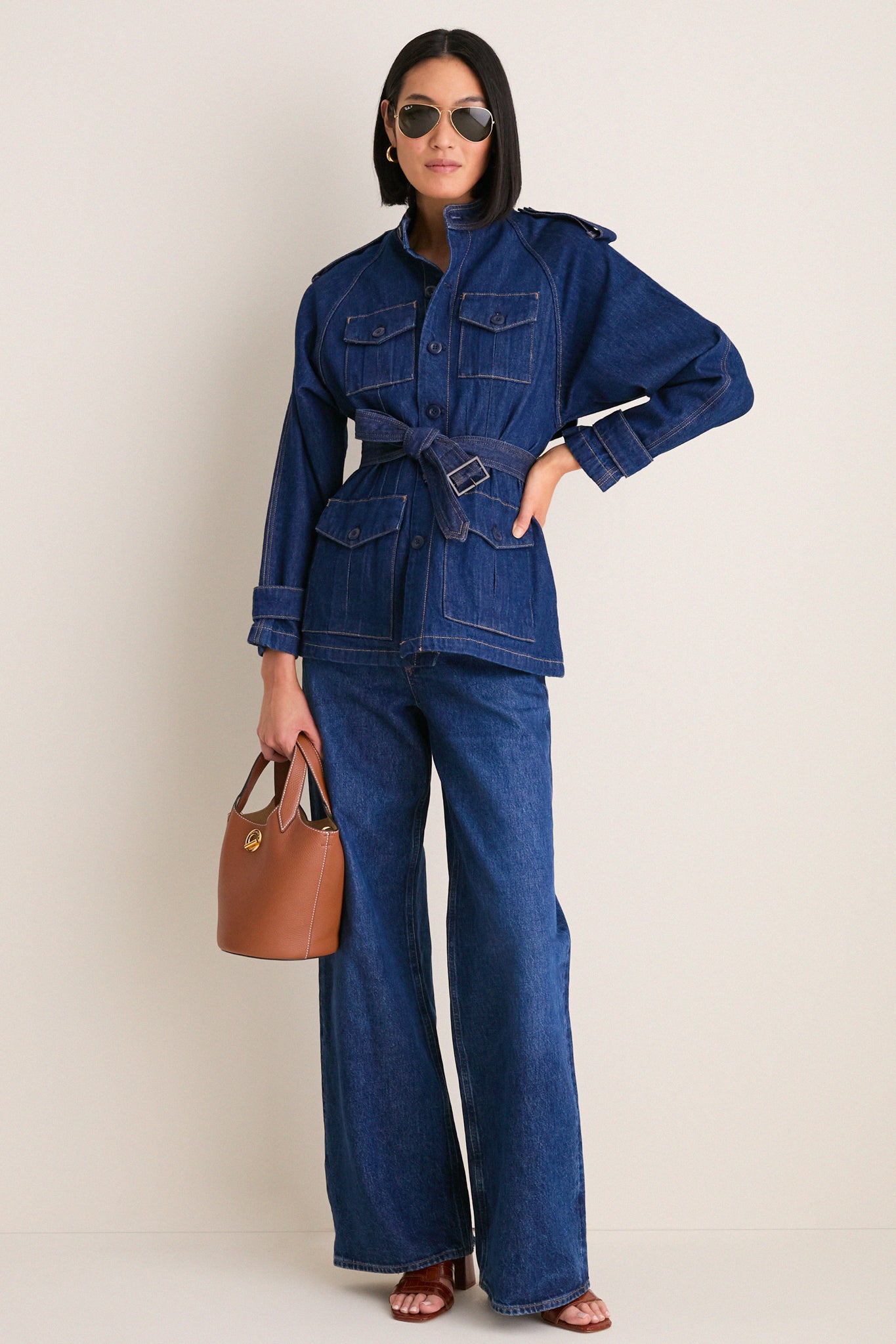 Hillsten Wash Rigid Denim Woven Field Jacket