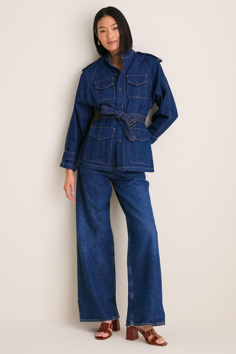 Hillsten Wash Rigid Denim Woven Field Jacket