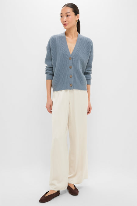 Seaside Cropped Cashmere Cocoon Cardigan