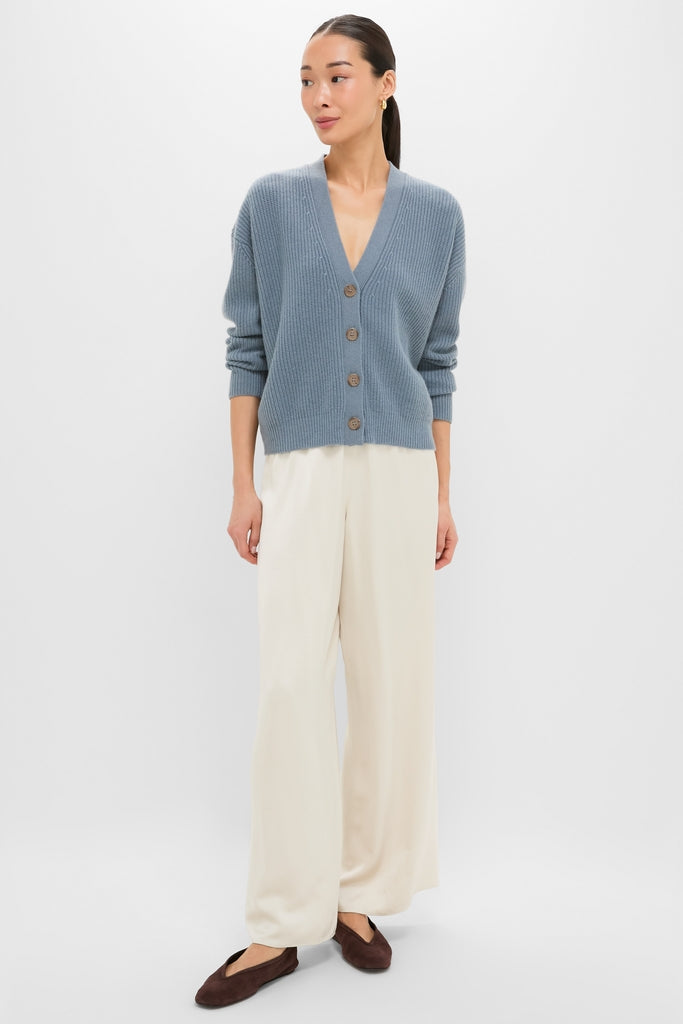 Seaside Cropped Cashmere Cocoon Cardigan