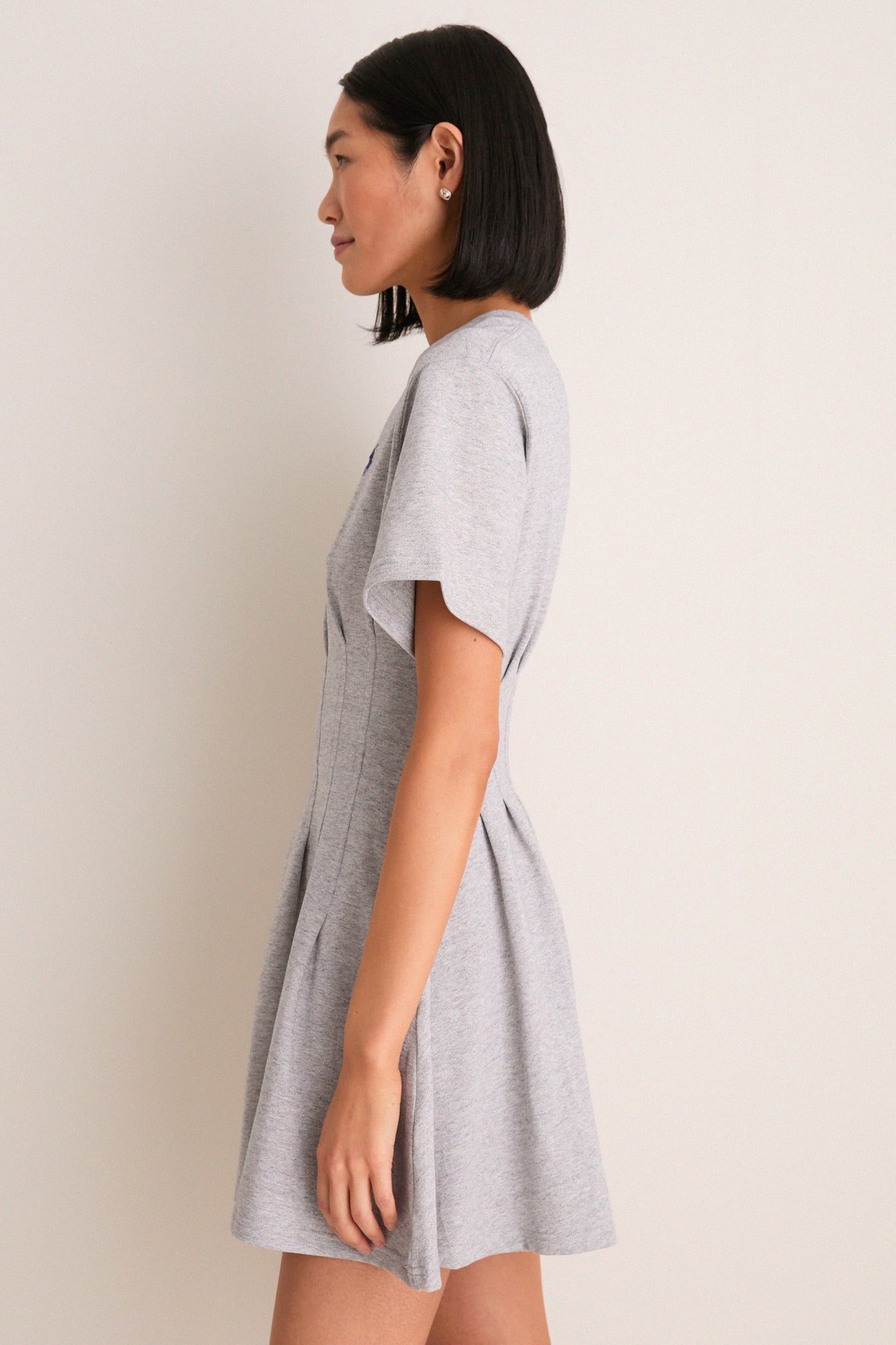 Cobblestone Heather Jersey Knit Crewneck Mini Dress | Polo Ralph Lauren Cobblestone Heather Jersey Knit Crewneck Mini Dress | Polo Ralph Lauren