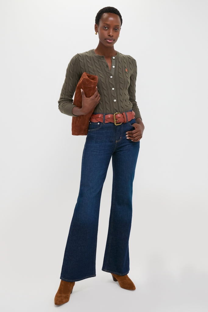 Harvest Olive Cardigan | Polo Ralph Lauren