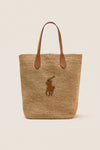 Natural Cuoio Raffia Tote