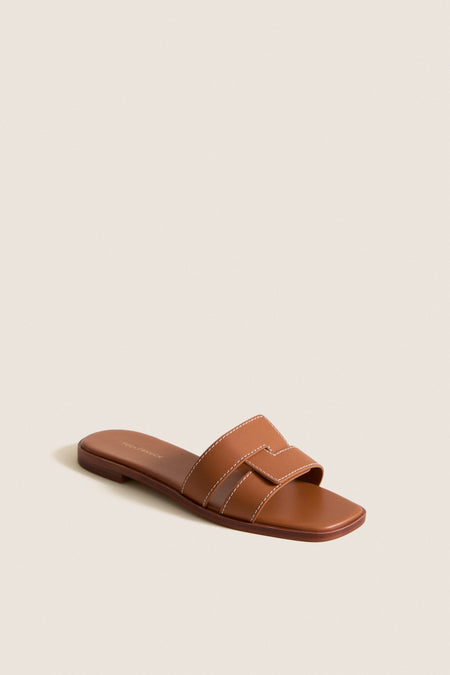 Cognac Leather Muse Sandals