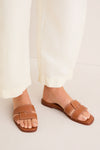 Cognac Leather Muse Sandals