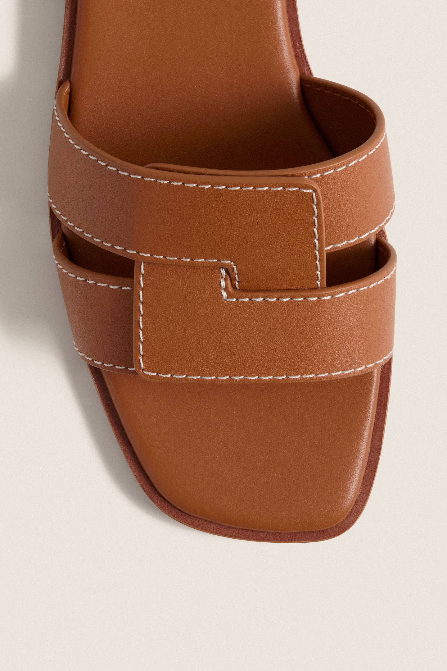 Cognac Leather Muse Sandals