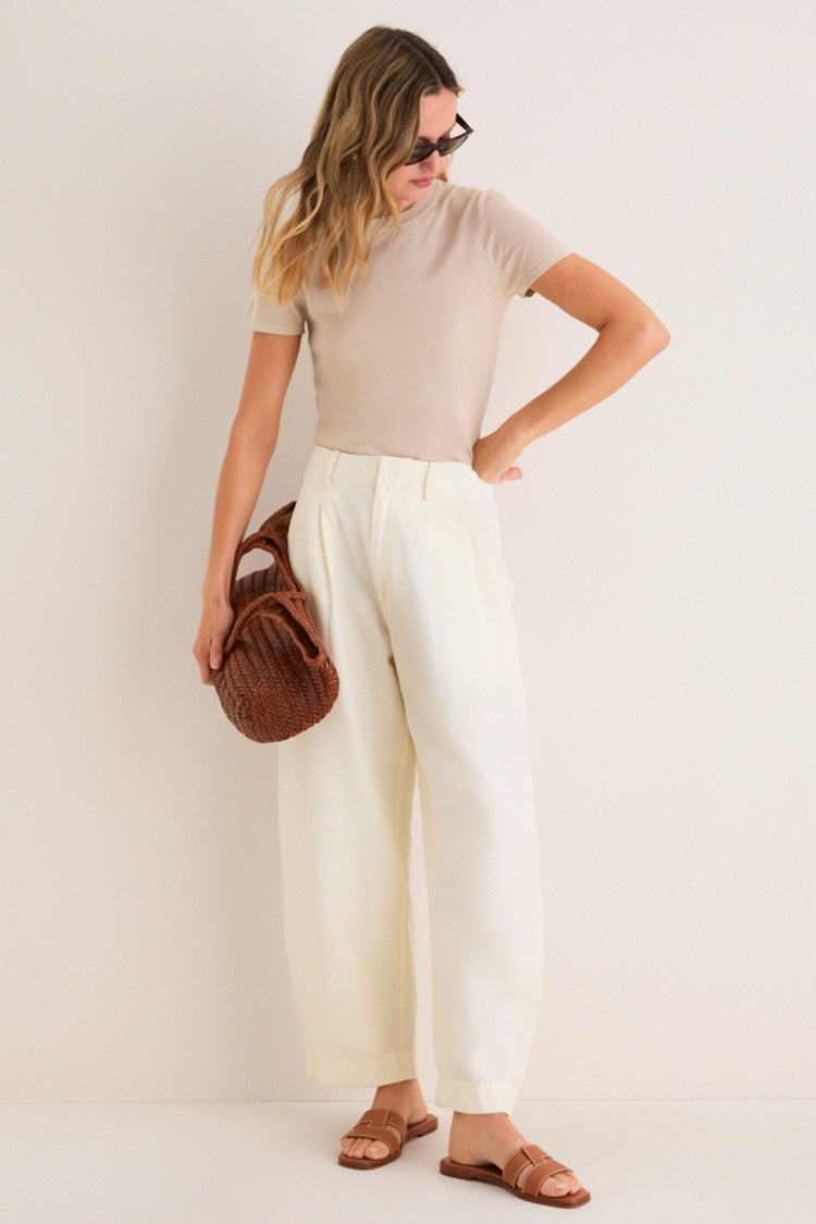 Sandstone Cashmere Silk Katie Tee