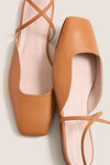 Cognac Leather Lillie Flats