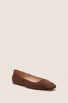 Chocolate Suede Nadia Flats
