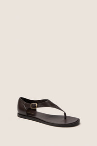 Dark Brown Leather Alex Sandals