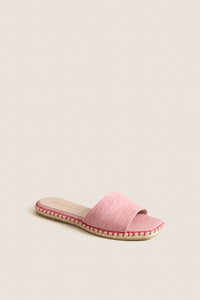Rose Canvas Veronica Sandals