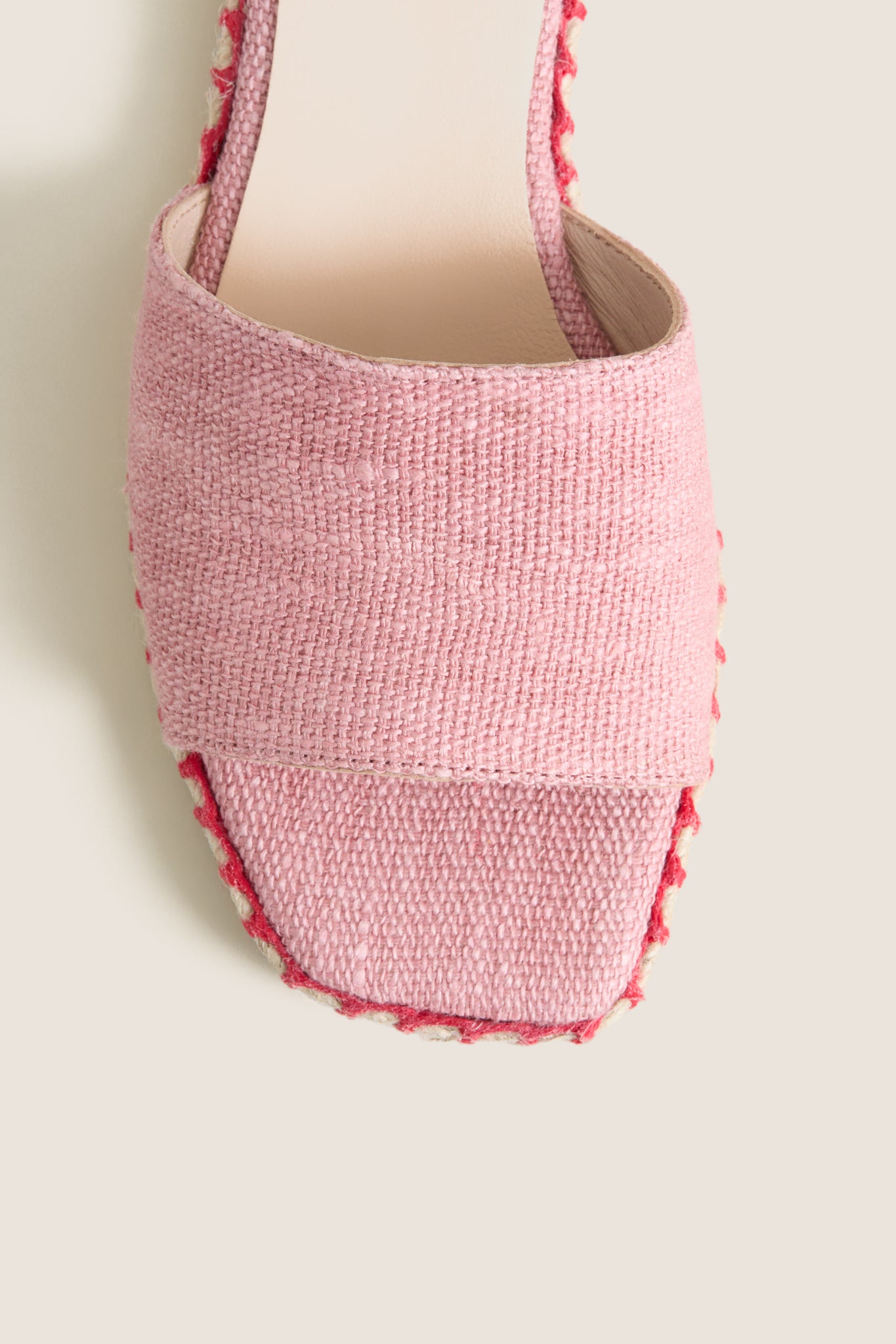 Rose Canvas Veronica Sandals