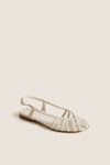 White Leather Anabel Sandals