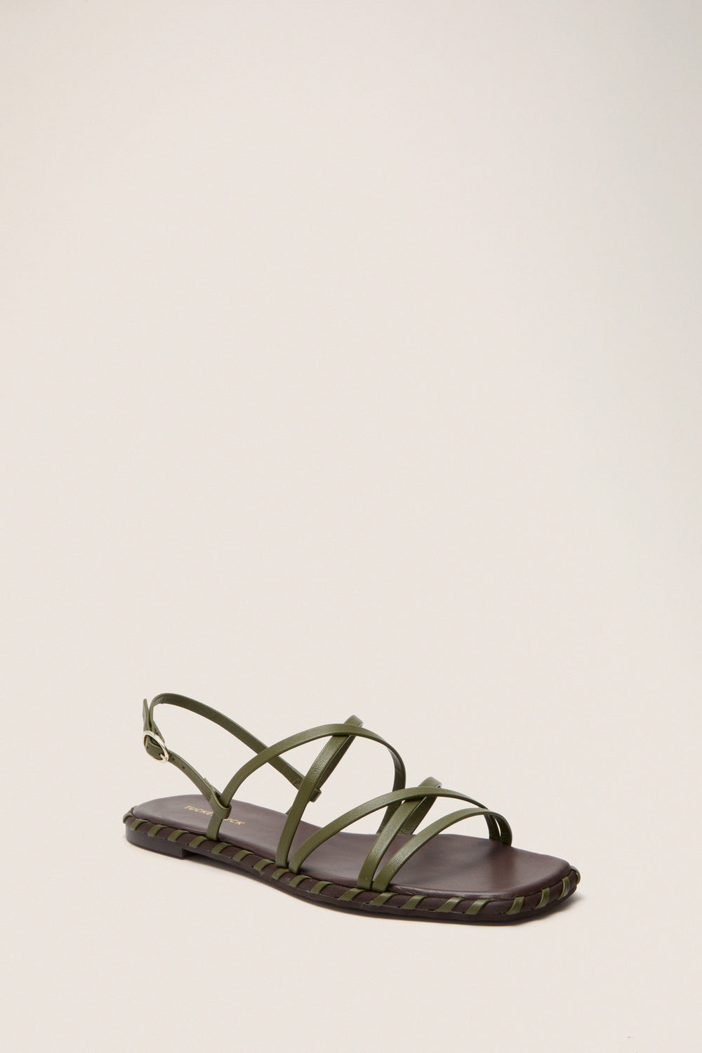 Olive Leather Marley Sandals