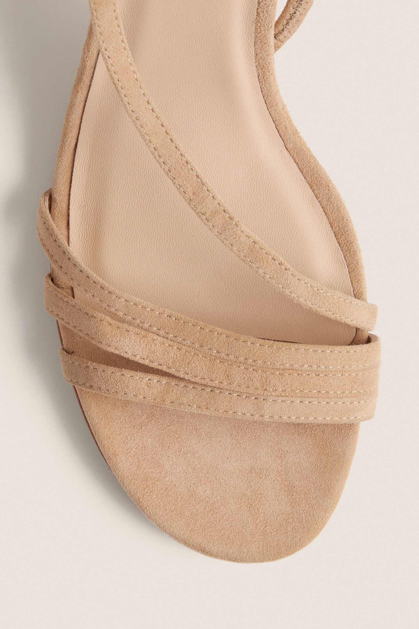 Nude Suede Scarlet Heels