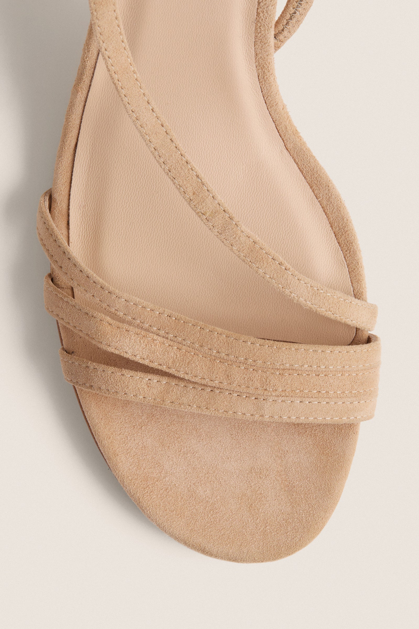 Nude Suede Scarlet Heels