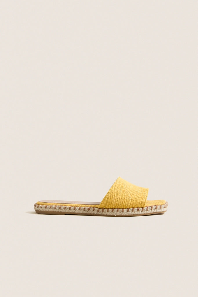 Marigold Canvas Veronica Sandals