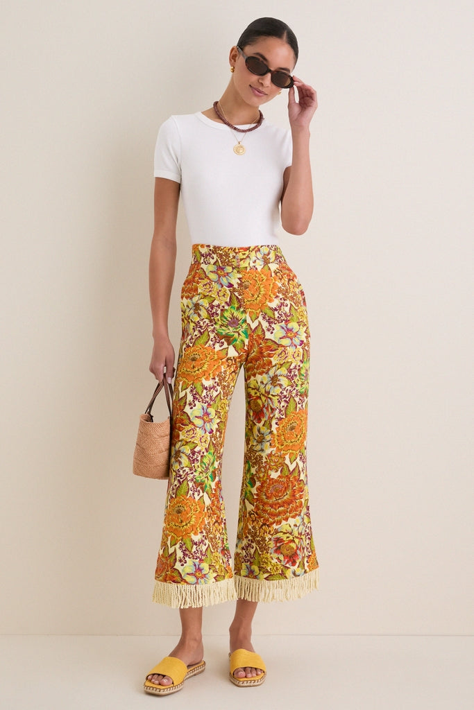 Marigold Canvas Veronica Sandals