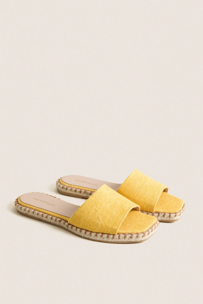 Marigold Canvas Veronica Sandals