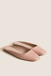 Pink Embossed Leather Nilli Flats