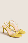 Lemon Yellow Embossed Leather Scarlet Heels