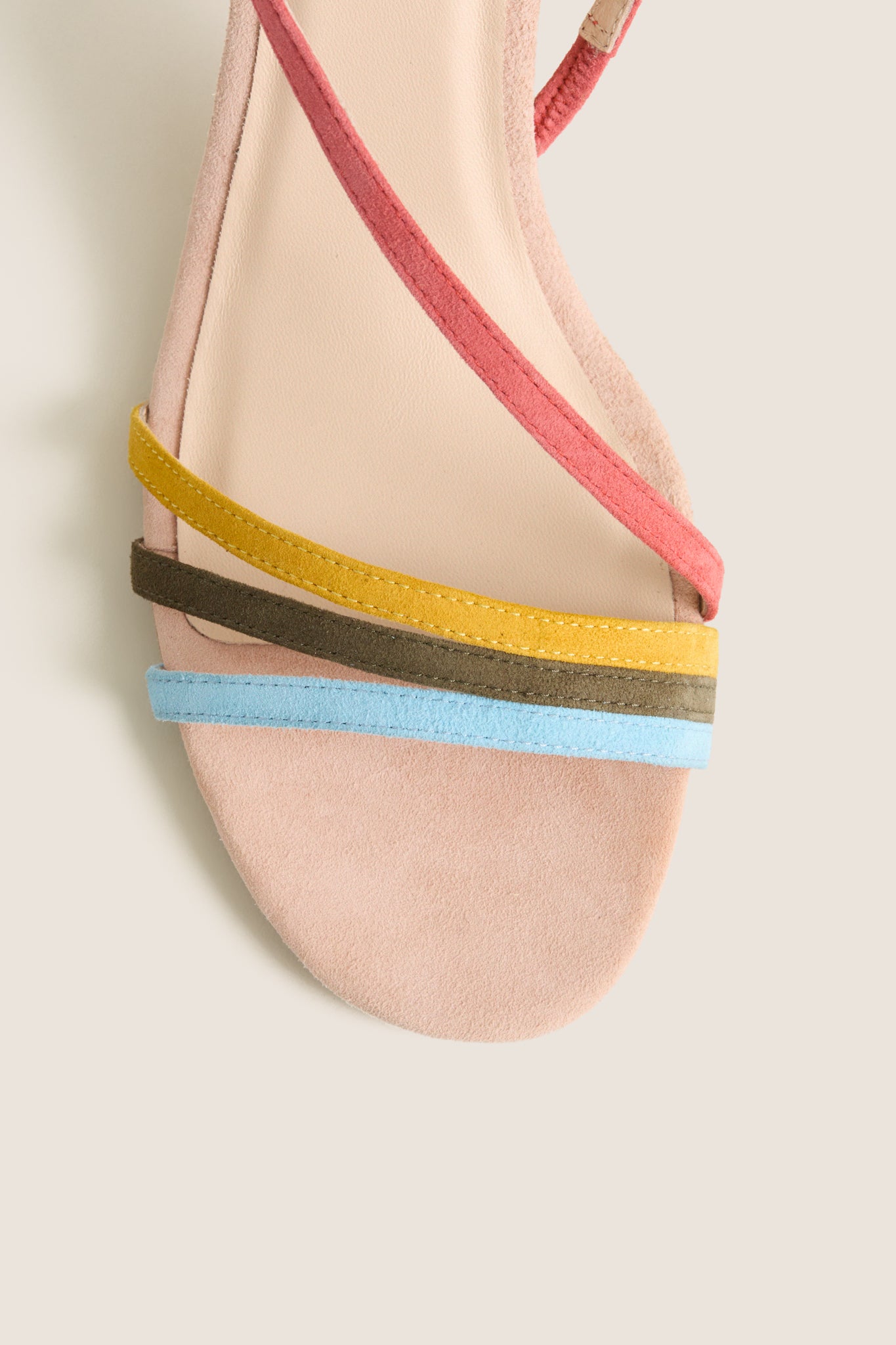 Rainbow Suede Scarlet Heels