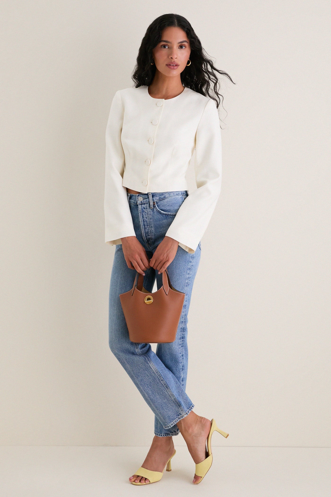 Butter Yellow Suede Sky Heels