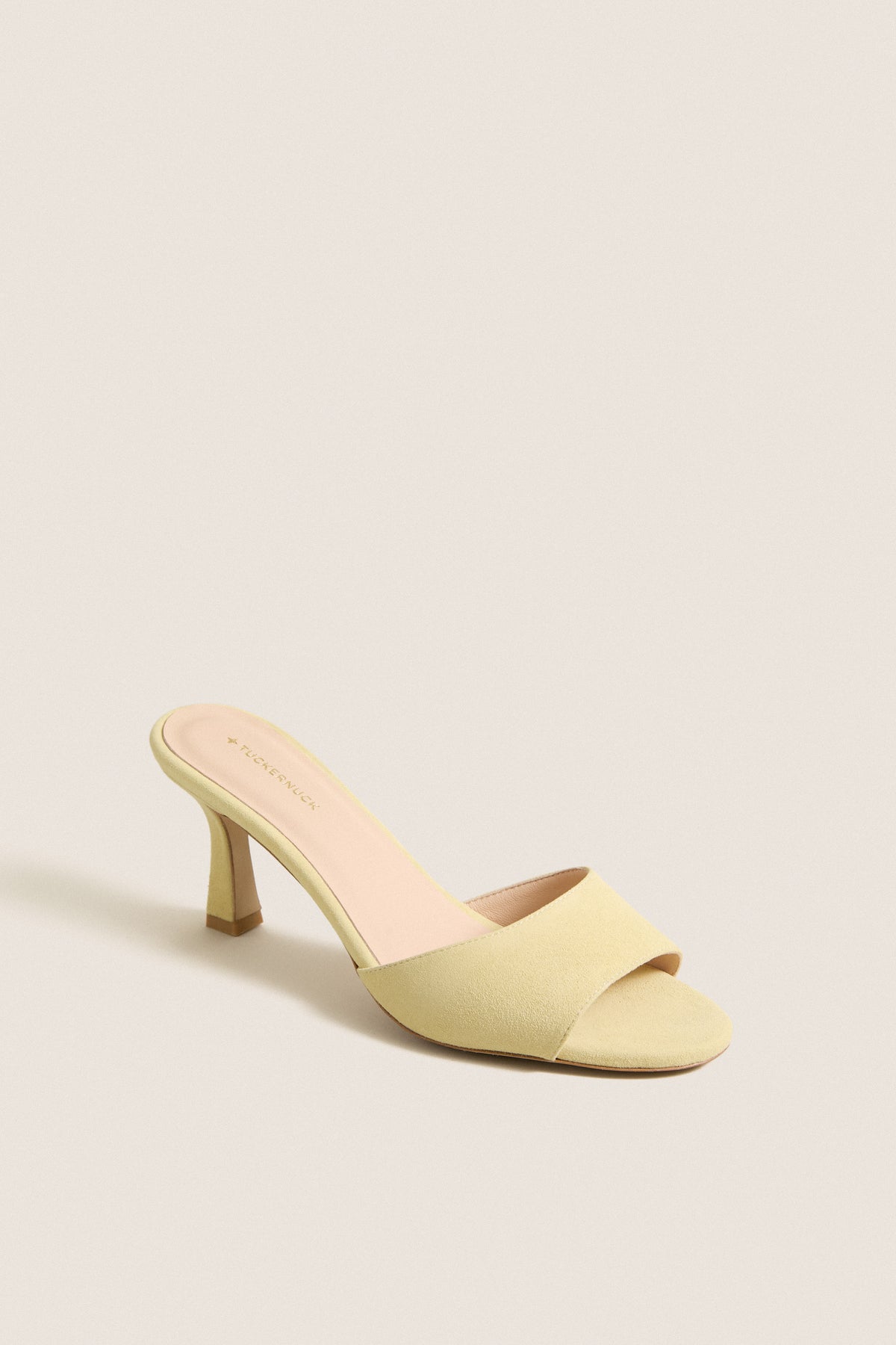 Butter Yellow Suede Sky Heels