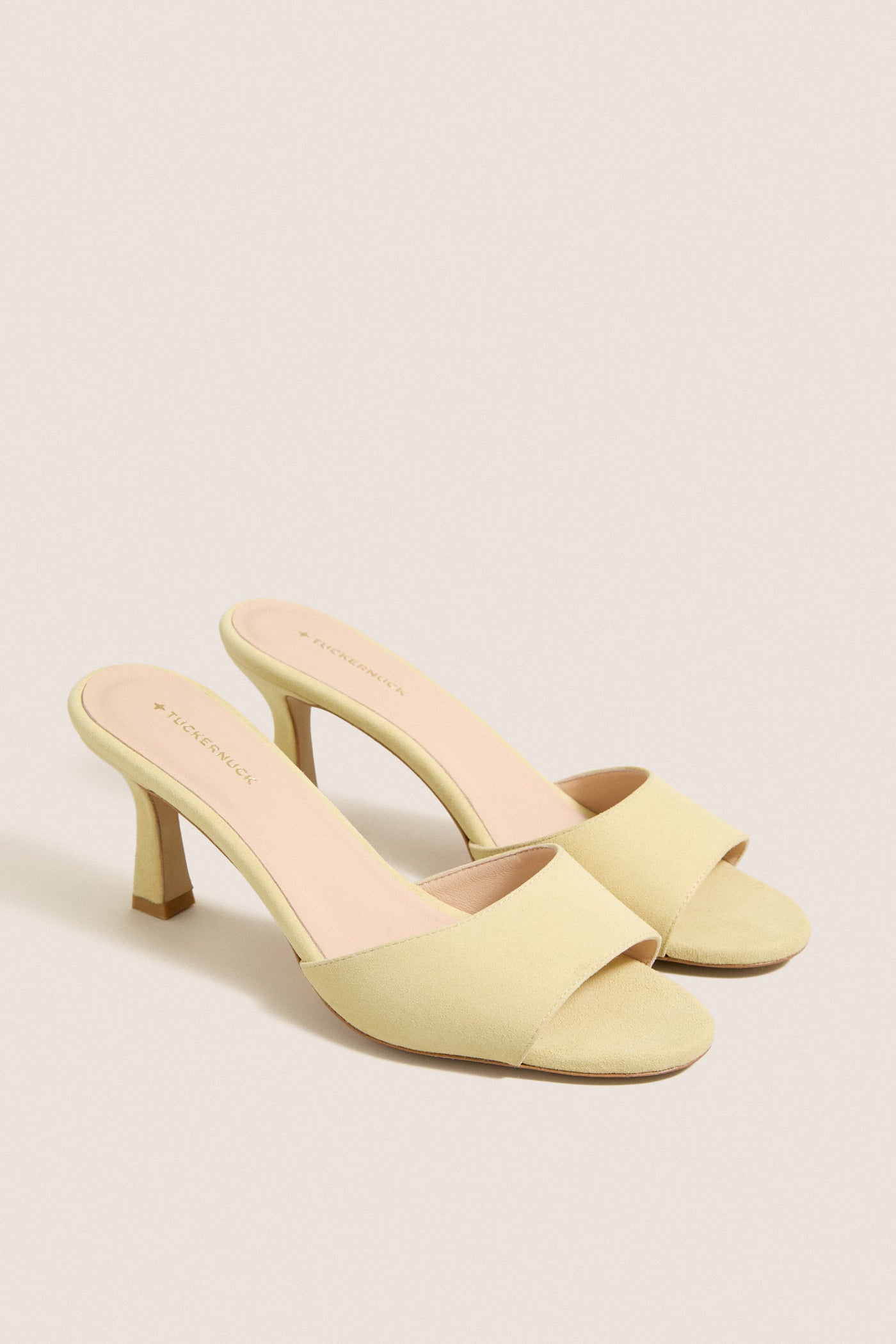 Butter Yellow Suede Sky Heels