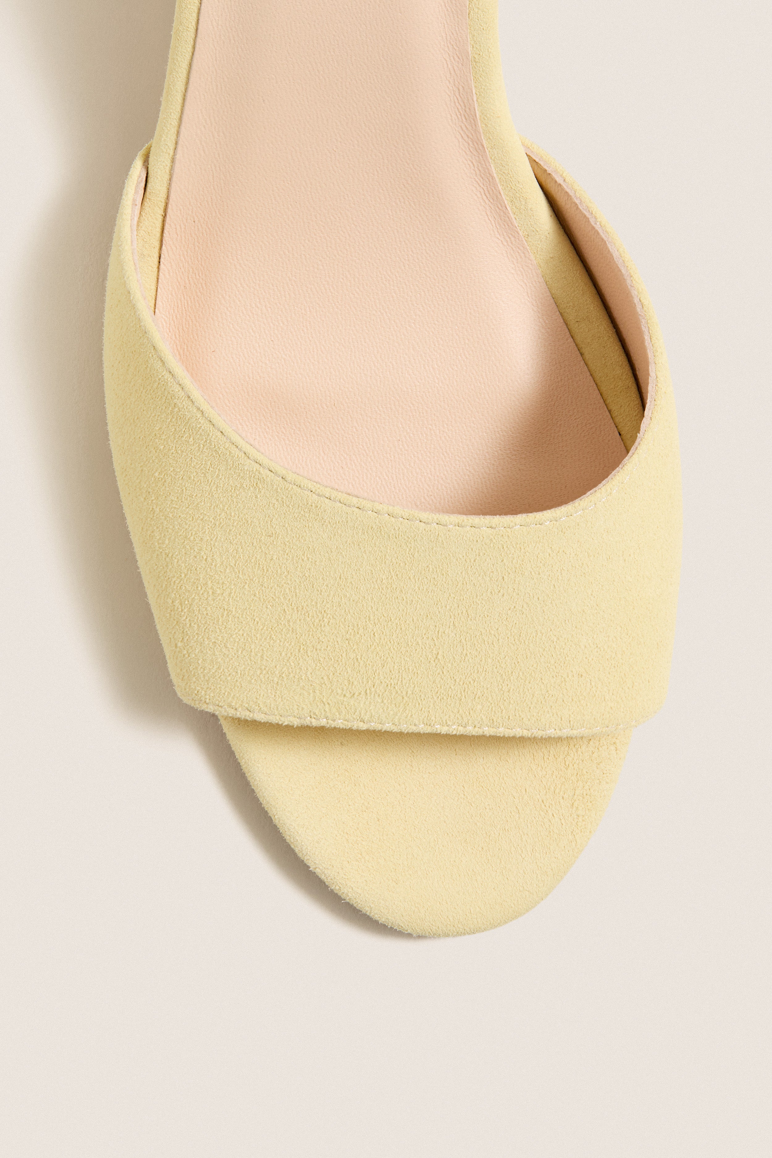 Butter Yellow Suede Sky Heels