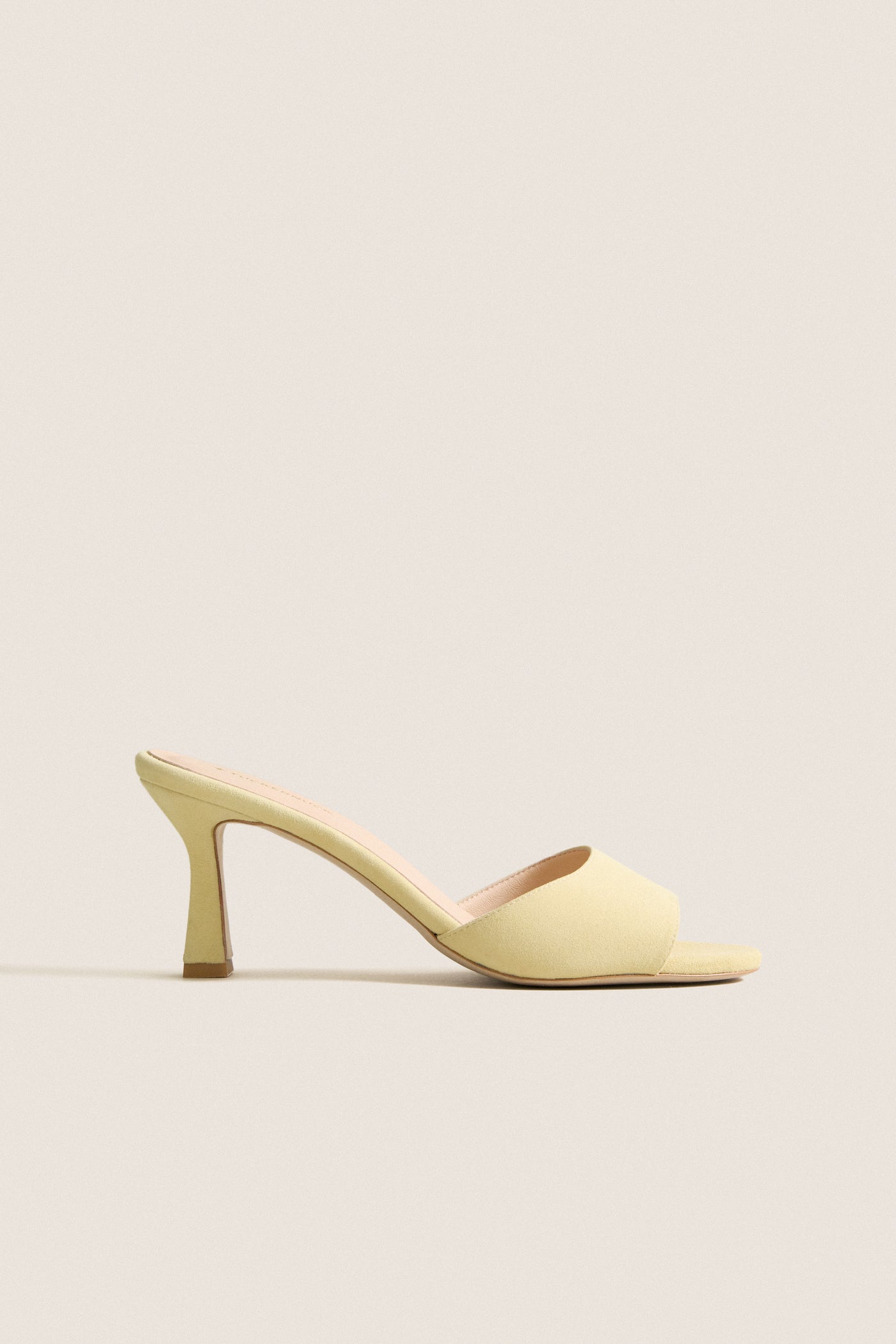 Butter Yellow Suede Sky Heels