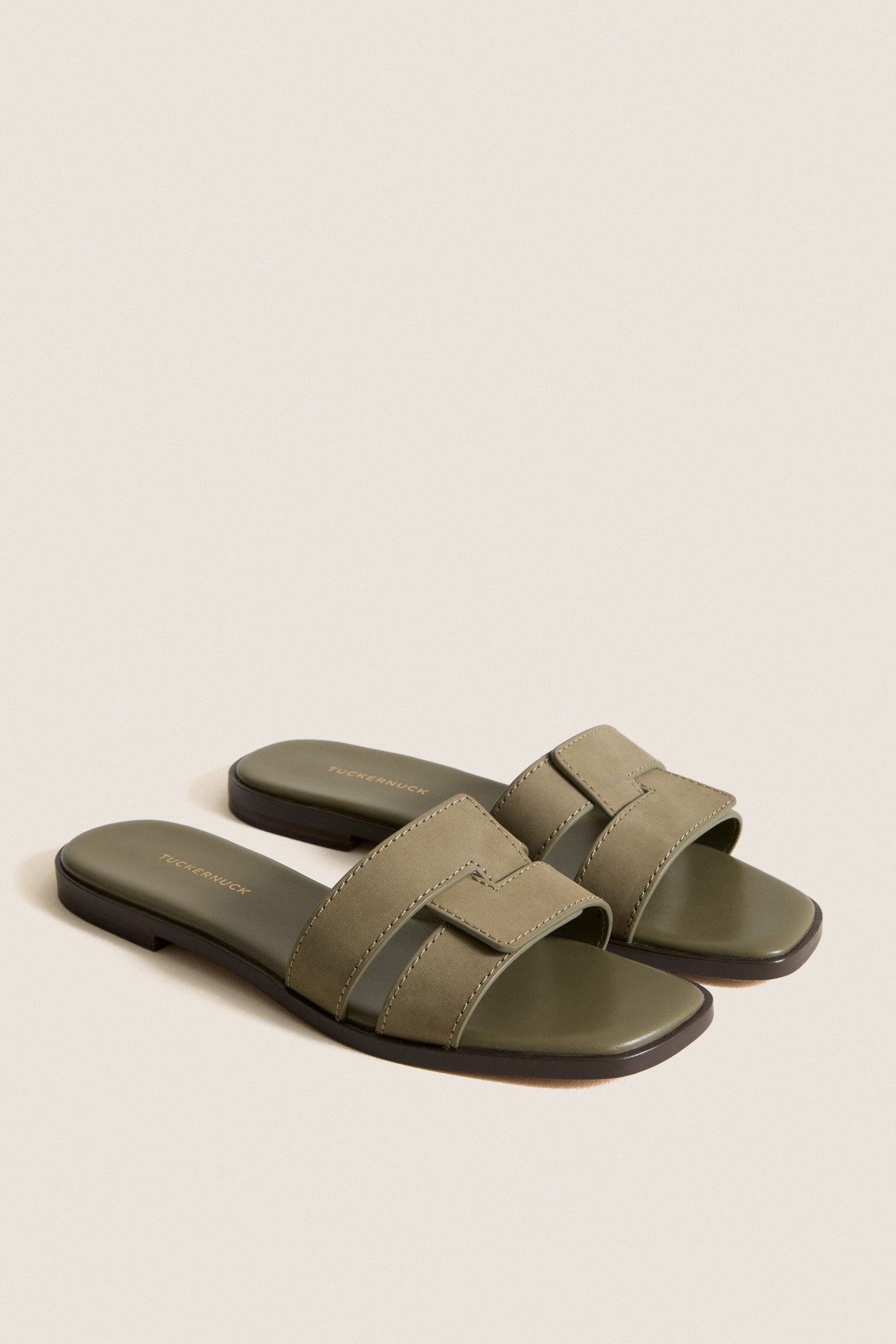 Olive Nubuck Muse Sandals