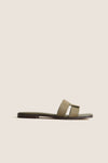 Olive Nubuck Muse Sandals
