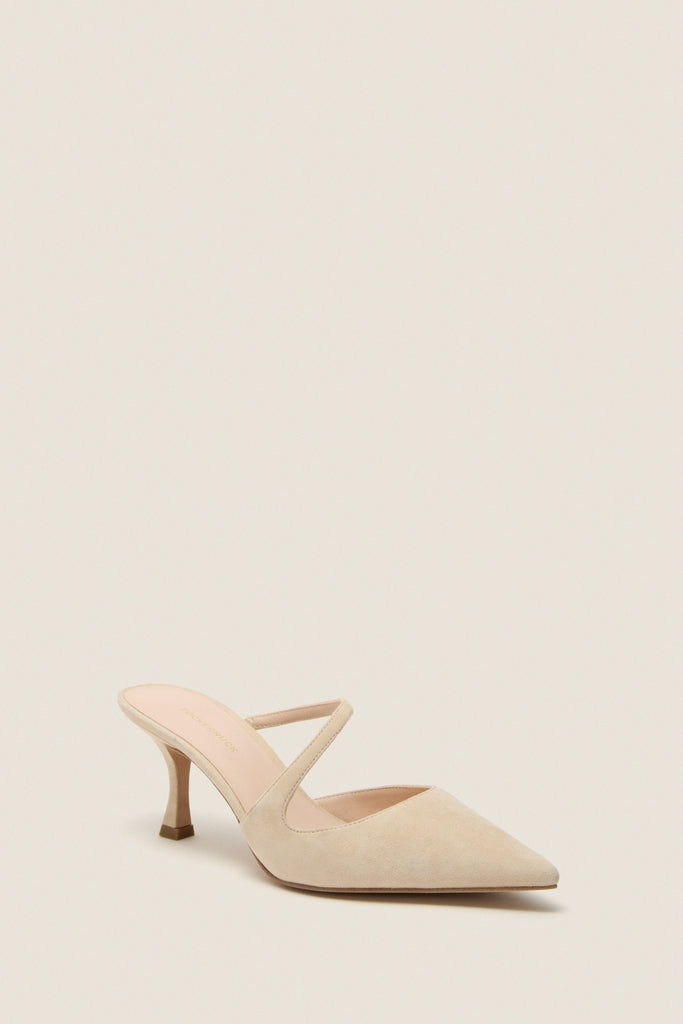 Nude Suede Mimi Heels