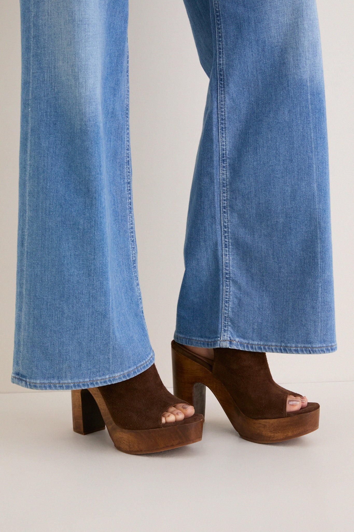 Chocolate Suede Clea Heels