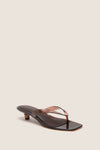 Dark Brown Gaia Jelly Heels