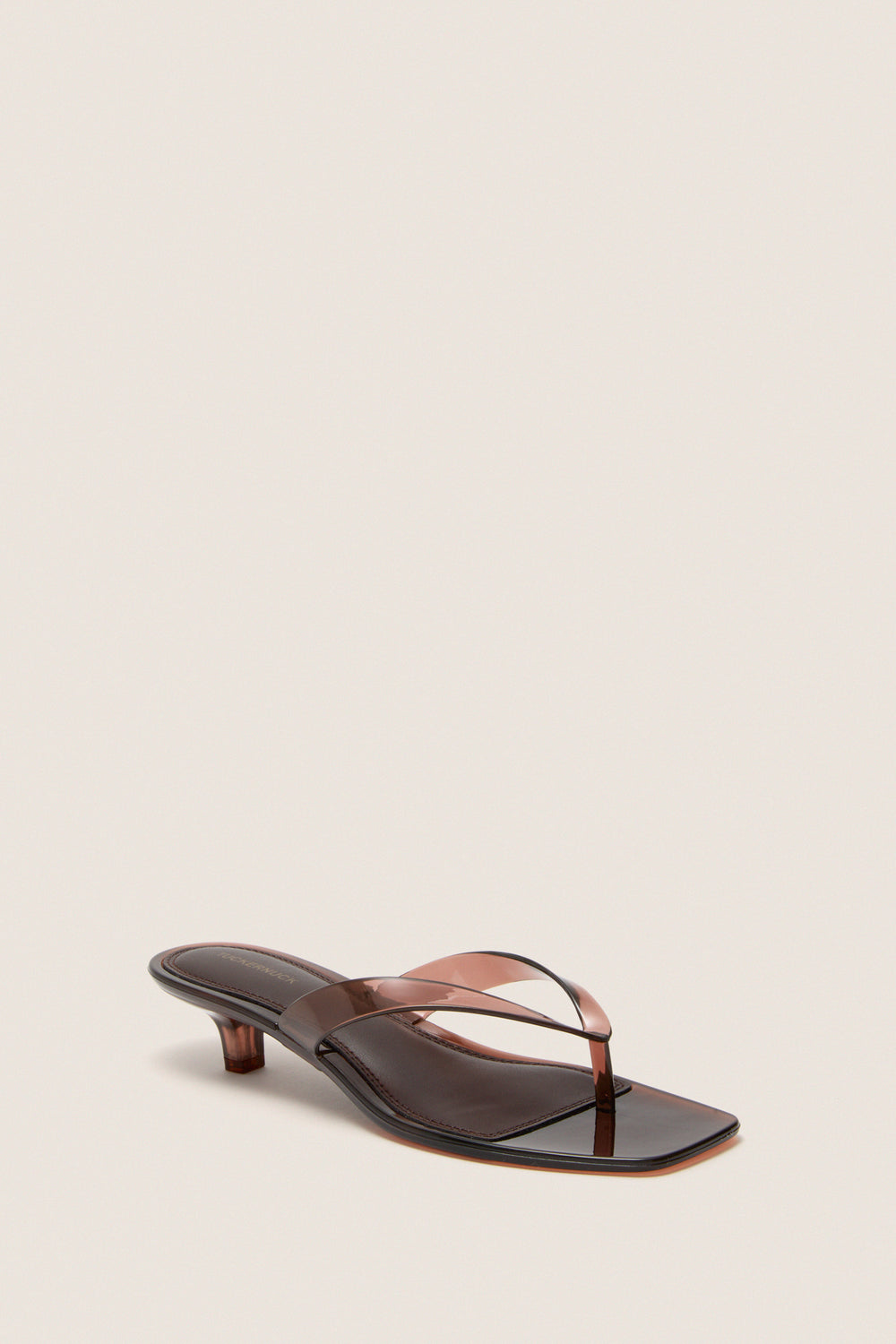 Dark Brown Gaia Jelly Heels