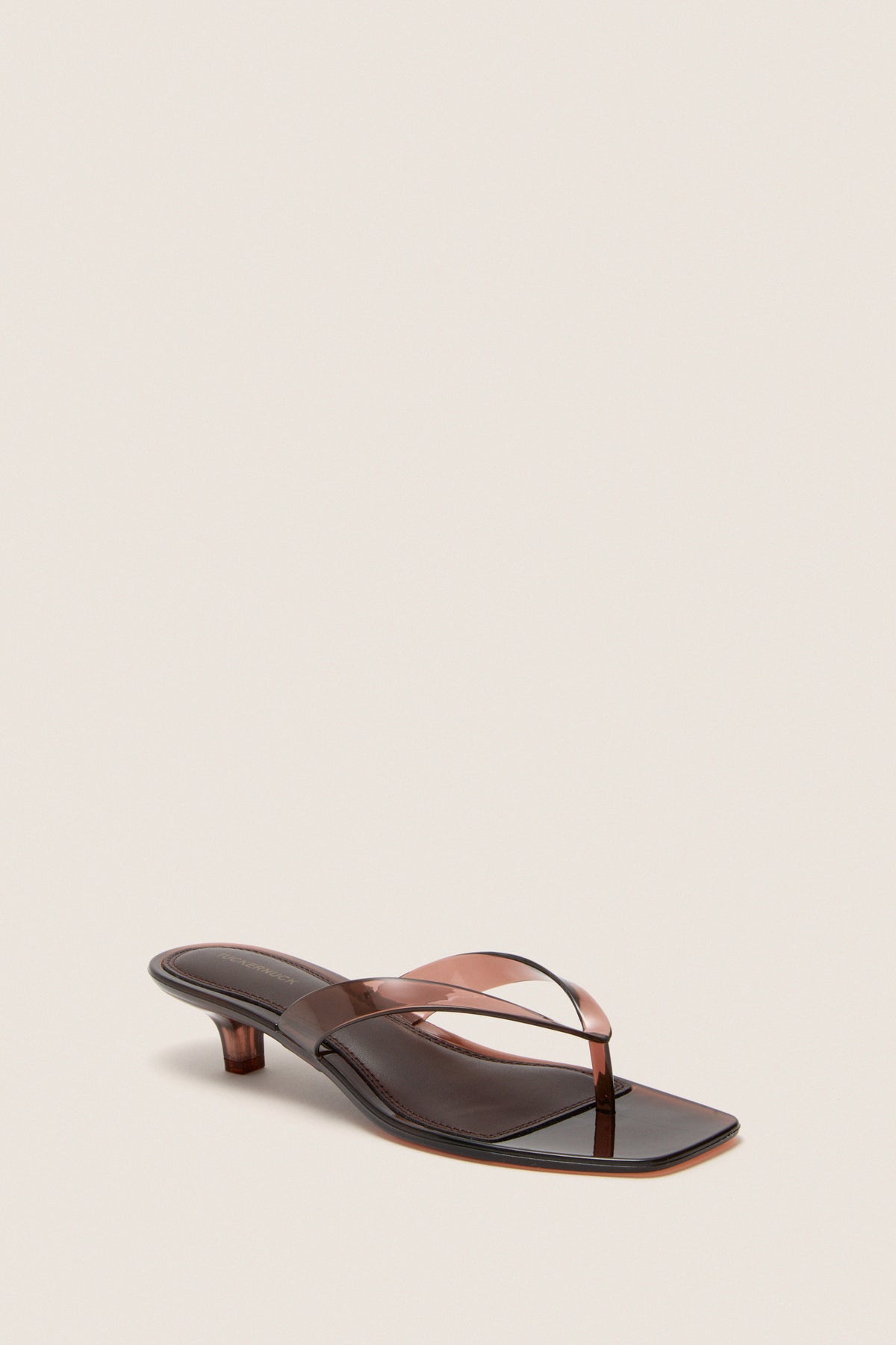 Dark Brown Gaia Jelly Heels