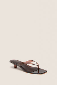 Dark Brown Gaia Jelly Heels