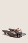 Dark Brown Gaia Jelly Heels