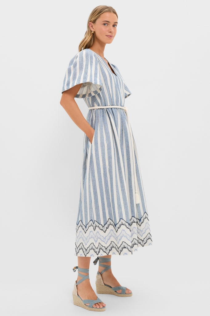 Harbour Stripe Jacquard Mandy Dress | Tuckernuck