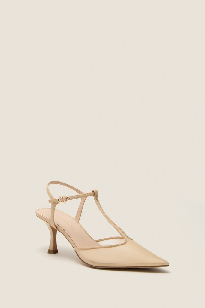 Nude Mesh Margot Heels