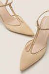 Nude Mesh Margot Heels